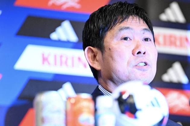 Hajime Moriyasu (JPN), JULY 24, 2026 - Football Soccer : Hajime Moriyasu head coach attends a press conference, PK, Pressekonferenz in Tokyo, Japan. Noxthirdxpartyxsales  aflo_338954143 KenjiroxMatsuox