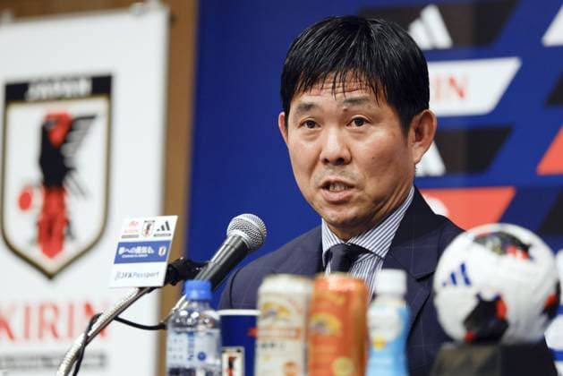 Football: Japan head coach Moriyasu Japan men s football team head coach Hajime Moriyasu speaks at a press conference, PK, Pressekonferenz at a hotel in Tokyo on July 24, 2026.  A14AA0005624057P