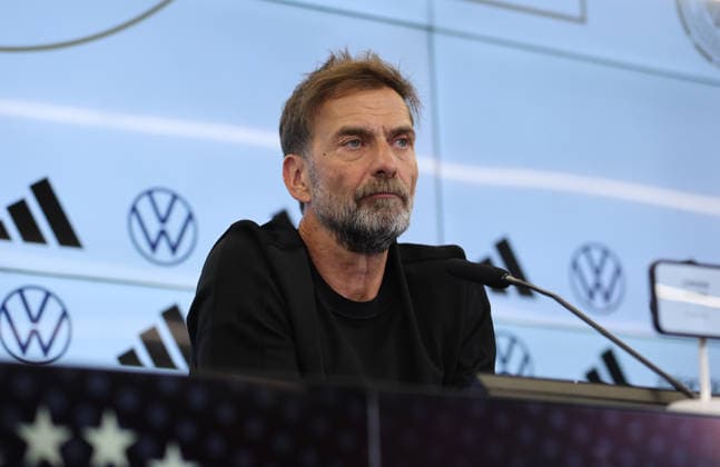 24.07.2026, Fussball DFB-Pressekonferenz, Vorstellung des neuen Bundestrainers Jürgen Klopp DFL DFB REGULATIONS PROHIBIT ANY USE OF PHOTOGRAPHS AS IMAGE SEQUENCES AND OR QUASI-VIDEO. xdcx *** July 24, 2026, DFB Soccer Press Conference, Introduction of the New National Team Coach Jürgen Klopp DFL DFB REGULATIONS PROHIBIT ANY USE OF PHOTOGRAPHS AS IMAGE SEQUENCES AND OR QUASI-VIDEO xdcx Copyright: HMBxMedia Claus