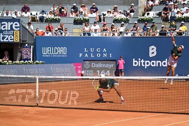 TENNIS - ATP, Tennis Herren Generali Open 2026 KITZBUEHEL,AUSTRIA,24.JUL.26 - TENNIS - ATP World Tour, Generali Open. Image shows Jakob Schnaitter and Mark Wallner (GER).  GEPAxpictures xDanielxSchoenherr