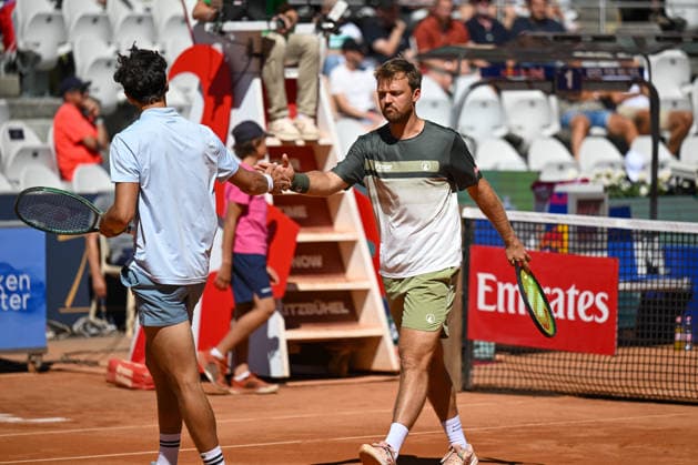 TENNIS - ATP, Tennis Herren Generali Open 2026 KITZBUEHEL,AUSTRIA,24.JUL.26 - TENNIS - ATP World Tour, Generali Open. Image shows Pierre Hugues Herbert (FRA) and Kevin Krawietz (GER).  GEPAxpictures xDanielxSchoenherr