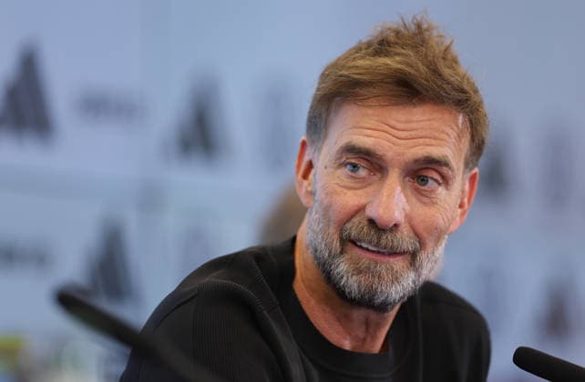 24.07.2026, Fussball DFB-Pressekonferenz, Vorstellung des neuen Bundestrainers Jürgen Klopp DFL DFB REGULATIONS PROHIBIT ANY USE OF PHOTOGRAPHS AS IMAGE SEQUENCES AND OR QUASI-VIDEO. xdcx *** July 24, 2026, DFB Soccer Press Conference, Introduction of the New National Team Coach Jürgen Klopp DFL DFB REGULATIONS PROHIBIT ANY USE OF PHOTOGRAPHS AS IMAGE SEQUENCES AND OR QUASI-VIDEO xdcx Copyright: HMBxMedia Claus