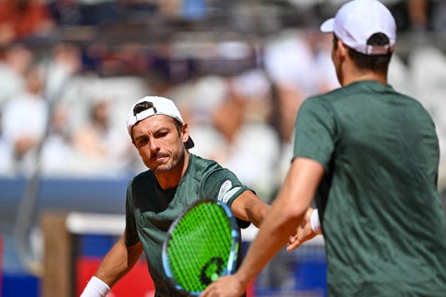 TENNIS - ATP, Tennis Herren Generali Open 2026 KITZBUEHEL,AUSTRIA,24.JUL.26 - TENNIS - ATP World Tour, Generali Open. Image shows Jakob Schnaitter and Mark Wallner (GER).  GEPAxpictures xDanielxSchoenherr