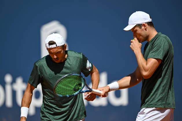 TENNIS - ATP, Tennis Herren Generali Open 2026 KITZBUEHEL,AUSTRIA,24.JUL.26 - TENNIS - ATP World Tour, Generali Open. Image shows Jakob Schnaitter and Mark Wallner (GER).  GEPAxpictures xDanielxSchoenherr