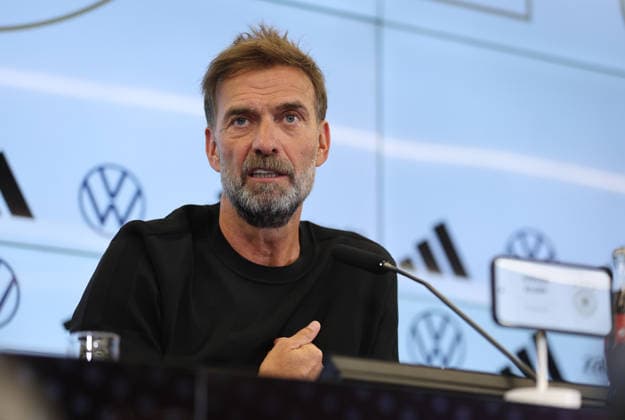 24.07.2026, Fussball DFB-Pressekonferenz, Vorstellung des neuen Bundestrainers Jürgen Klopp DFL DFB REGULATIONS PROHIBIT ANY USE OF PHOTOGRAPHS AS IMAGE SEQUENCES AND OR QUASI-VIDEO. xdcx *** July 24, 2026, DFB Soccer Press Conference, Introduction of the New National Team Coach Jürgen Klopp DFL DFB REGULATIONS PROHIBIT ANY USE OF PHOTOGRAPHS AS IMAGE SEQUENCES AND OR QUASI-VIDEO xdcx Copyright: HMBxMedia Claus