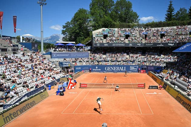 TENNIS - ATP, Tennis Herren Generali Open 2026 KITZBUEHEL,AUSTRIA,24.JUL.26 - TENNIS - ATP World Tour, Generali Open. Image shows an overview of the Center Court.  GEPAxpictures xDanielxSchoenherr