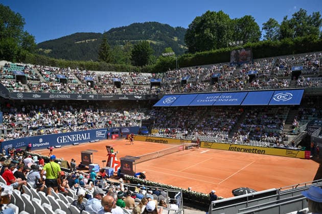 TENNIS - ATP, Tennis Herren Generali Open 2026 KITZBUEHEL,AUSTRIA,24.JUL.26 - TENNIS - ATP World Tour, Generali Open. Image shows an overview of the Center Court.  GEPAxpictures xDanielxSchoenherr
