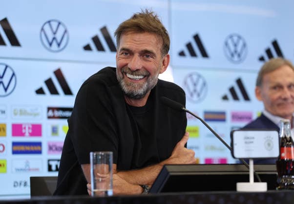 24.07.2026, Fussball DFB-Pressekonferenz, Vorstellung des neuen Bundestrainers Jürgen Klopp DFL DFB REGULATIONS PROHIBIT ANY USE OF PHOTOGRAPHS AS IMAGE SEQUENCES AND OR QUASI-VIDEO. xdcx *** July 24, 2026, DFB Soccer Press Conference, Introduction of the New National Team Coach Jürgen Klopp DFL DFB REGULATIONS PROHIBIT ANY USE OF PHOTOGRAPHS AS IMAGE SEQUENCES AND OR QUASI-VIDEO xdcx Copyright: HMBxMedia Claus