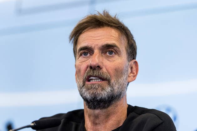 FRANKFURT, GERMANY - JULY 24: Juergen Klopp (Head Coach Germany) during the press conference, PK, Pressekonferenz to present Juergen Klopp as the new head coach of Germany at DFB Campus on July 24, 2026 in Frankfurt, Germany. Hessen Germany Copyright: xSteffiexWunderlx