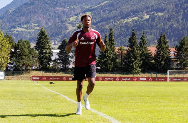24.07.2026 - Fussball - 2. Fussball-Bundesliga - Saison 2026 2027 - 1. FC Nürnberg FCN Club - Trainingslager Sommer Sommertrainingslager Gais - Bruneck - Südtirol - Zink DaMa - xdaxmax - Winners Osawe (1. FC Nürnberg FCN ) mit Laufeinheit *** July 24, 2026 Soccer 2 Bundesliga 2026–2027 Season 1 FC Nuremberg (FCN) Club Summer Training Camp Summer Training Camp in Gais, Brunico, South Tyrol Zink DaMa xdaxmax Winners Osawe 1 FC Nuremberg (FCN) with running session