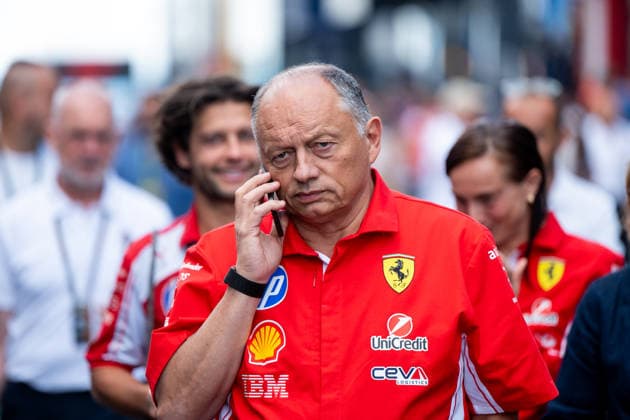24.07.2026, HUN, Motorsport, FIA Formel 1 Weltmeisterschaft, Freies Training, Saison 2026, Hungaroring Budapest, Großer Preis von Ungarn Frederic Vasseur ( Scuderia Ferrari HP, Teamchef ) Mogyorod Hungaroring Pest Ungarn *** July 24, 2026, HUN, Motorsports, FIA Formula 1 World Championship, Free Practice, 2026 Season, Hungaroring, Budapest, Hungarian Grand Prix, Frederic Vasseur, Scuderia Ferrari HP, Team Principal, Mogyorod, Hungaroring, Pest, Hungary Copyright: xNordphotox xMemmlerx