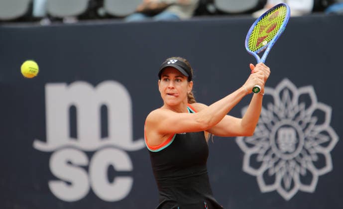 MSC Hamburg Ladies Open WTA, Tennis Damen 250) am Rothenbaum: Anna Bondar (Ungarn) im Viertelfinale. *** MSC Hamburg Ladies Open WTA 250 at Rothenbaum: Anna Bondar of Hungary Advances to the Quarterfinals