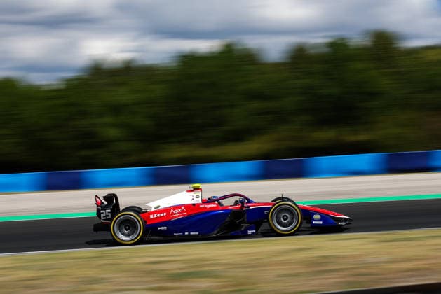 AUTO - FORMULA 2 2026 - BUDAPEST 25 BENNETT John (gbr), Trident, Dallara F2 2024, action during the 9th round of the 2026 FIA Formula 2 Championship from July 24 to 26, 2026 on the Hungaroring, in Mogyorod near Budapest, Hungary -  Copyright: xXavixBonillax