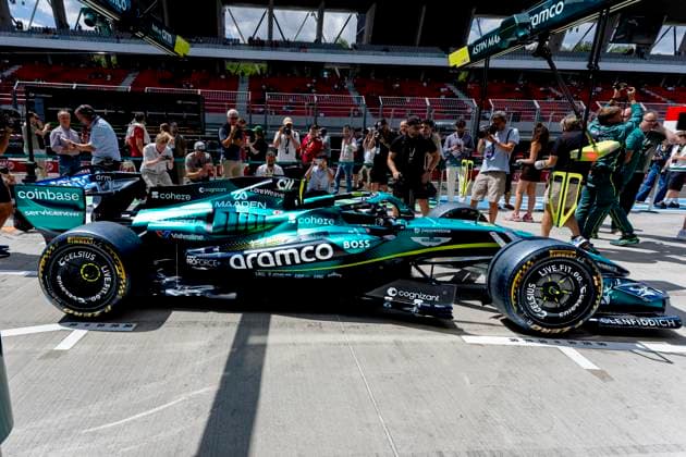 BUDAPEST - A multi-modified car of Formula 1 driver Lance Stroll of Aston Martin Aramco Formula 1 Team during Formula 1 Hungary at the Hungaroring circuit on July 24, 2026 in Budapest, Hungary. (Photo by DeFodi Images) - *** BUDAPEST A heavily modified car driven by Formula 1 driver Lance Stroll of the Aston Martin Aramco Formula 1 Team during the Formula 1 Hungarian Grand Prix at the Hungaroring circuit on July 24, 2026, in Budapest, Hungary. Photo by DeFodi Images