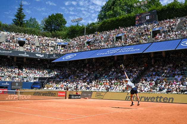 TENNIS - ATP, Tennis Herren Generali Open 2026 KITZBUEHEL,AUSTRIA,24.JUL.26 - TENNIS - ATP World Tour, Generali Open. Image shows Yannick Hanfmann (GER).  GEPAxpictures xDanielxSchoenherr