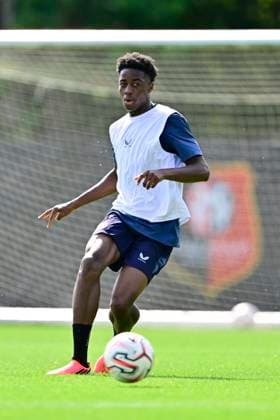 Club Brugge training camp - media activities 24 07 2026 RENNES, FRANCE - July 24 : Coulibaly Samba defender of Club Brugge pictured during a training session on July 24, 2026 in Rennes, France, 24 07 2026 Rennes France  Copyright: xJanxDexMeuleneirx