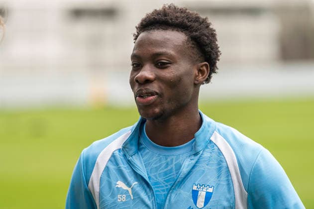 260724 Isaac Assibu under en träning med Malmö FF den 24 juli 2026 i Malmö. *** 260724 Isaac Assibu during a training session with Malmö FF on July 24, 2026, in Malmö  Copyright: CHRISTIANxÖRNBERG BB260724CO014
