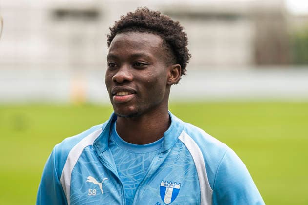 260724 Isaac Assibu under en träning med Malmö FF den 24 juli 2026 i Malmö. *** 260724 Isaac Assibu during a training session with Malmö FF on July 24, 2026, in Malmö  Copyright: CHRISTIANxÖRNBERG BB260724CO015