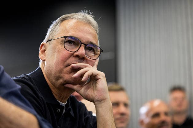 FRANKFURT, GERMANY - JULY 24: Andreas Rettig (Managing Director Sports) during the press conference, PK, Pressekonferenz to present Juergen Klopp as the new head coach of Germany at DFB Campus on July 24, 2026 in Frankfurt, Germany. Hessen Germany Copyright: xSteffiexWunderlx