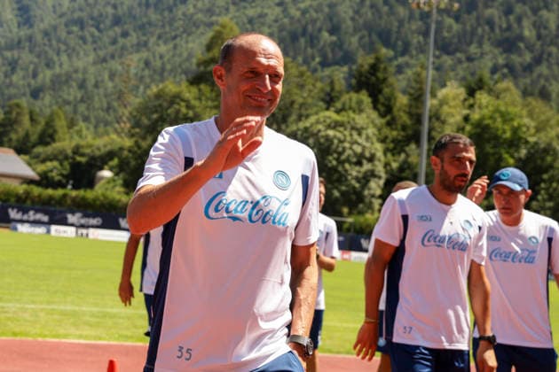 SSC Napoli preseason 2026-27 Napoli™s Italian coach Massimiliano Allegri during eighth day SSC Napoli s 2026-27 preseason training camp in val di sole in Trentino, Dimaro Folgarida July, 19 2026. ABP17387 Copyright: xAntonioxBalascox