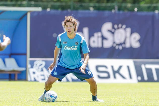 SSC Napoli preseason 2026-27 Napoli s Italian forward Antonio Vergara during eighth day SSC Napoli s 2026-27 preseason training camp in val di sole in Trentino, Dimaro Folgarida July, 19 2026. _BPH3379 Copyright: xAntonioxBalascox