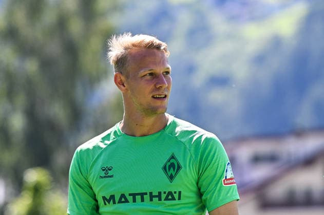 24.07.2026, AUT, Fußball, Herren, 1. Bundesliga, Trainingslager, Saison 2026 2027, Zell am Ziller, SV Werder Bremen Marco Grüll (Werder Bremen, 17) Zell am Ziller Parkstadion Tirol Österreich *** July 24, 2026, Austria, Soccer, Men s, 1. Bundesliga, Training Camp, 2026–2027 Season, Zell am Ziller, SV Werder Bremen, Marco Grüll, Werder Bremen, 17, Zell am Ziller Parkstadion, Tyrol, Austria Copyright: xNordphotox xHafnerx