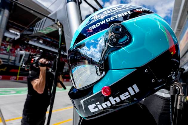 BUDAPEST - A helmet during the Formula 1 Hungary at the Hungaroring circuit on July 24, 2026 in Budapest, Hungary. (Photo by DeFodi Images) - *** BUDAPEST: A helmet during the Formula 1 Hungarian Grand Prix at the Hungaroring circuit on July 24, 2026, in Budapest, Hungary. Photo by DeFodi Images