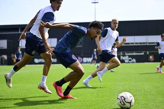 Club Brugge training camp - media activities 24 07 2026 RENNES, FRANCE - July 24 : Lemarechal Felix midfielder of Club Brugge pictured during a training session on July 24, 2026 in Rennes, France, 24 07 2026 Rennes France  Copyright: xJanxDexMeuleneirx
