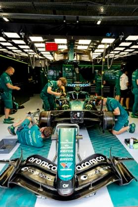 BUDAPEST - Still a lot of work to be done on the car of Formula 1 driver Lance Stroll of Aston Martin Aramco Formula 1 Team during Formula 1 Hungary at the Hungaroring circuit on July 24, 2026 in Budapest, Hungary. (Photo by DeFodi Images) - *** BUDAPEST: There is still a lot of work to be done on the car of Formula 1 driver Lance Stroll of the Aston Martin Aramco Formula 1 Team during the Formula 1 Hungarian Grand Prix at the Hungaroring circuit on July 24, 2026, in Budapest, Hungary. Photo by DeFodi Images