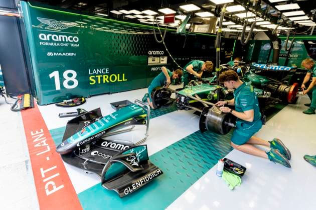 BUDAPEST - Still a lot of work to be done on the car of Formula 1 driver Lance Stroll of Aston Martin Aramco Formula 1 Team during Formula 1 Hungary at the Hungaroring circuit on July 24, 2026 in Budapest, Hungary. (Photo by DeFodi Images) - *** BUDAPEST: There is still a lot of work to be done on the car of Formula 1 driver Lance Stroll of the Aston Martin Aramco Formula 1 Team during the Formula 1 Hungarian Grand Prix at the Hungaroring circuit on July 24, 2026, in Budapest, Hungary. Photo by DeFodi Images