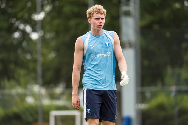 260724 Malte Frejd Palsson under en träning med Malmö FF den 24 juli 2026 i Malmö. *** 260724 Malte Frejd Palsson during a training session with Malmö FF on July 24, 2026, in Malmö  Copyright: CHRISTIANxÖRNBERG BB260724CO026