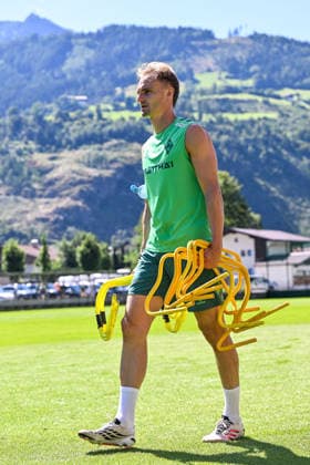 24.07.2026, AUT, Fußball, Herren, 1. Bundesliga, Trainingslager, Saison 2026 2027, Zell am Ziller, SV Werder Bremen Amos Pieper (Werder Bremen, 5) Zell am Ziller Parkstadion Tirol Österreich *** July 24, 2026, Austria, Soccer, Men s, 1. Bundesliga, Training Camp, 2026–2027 Season, Zell am Ziller, SV Werder Bremen, Amos Pieper, Werder Bremen, 5 Zell am Ziller Parkstadion, Tyrol, Austria Copyright: xNordphotox xHafnerx