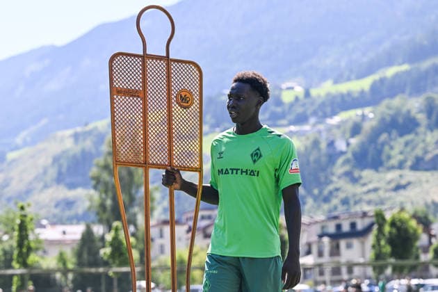 24.07.2026, AUT, Fußball, Herren, 1. Bundesliga, Trainingslager, Saison 2026 2027, Zell am Ziller, SV Werder Bremen Ramiz Hamouda (Werder Bremen, 45) Zell am Ziller Parkstadion Tirol Österreich *** July 24, 2026, Austria, Soccer, Men s, 1. Bundesliga, Training Camp, 2026–2027 Season, Zell am Ziller, SV Werder Bremen, Ramiz Hamouda, Werder Bremen, 45 Zell am Ziller Parkstadion, Tyrol, Austria Copyright: xNordphotox xHafnerx