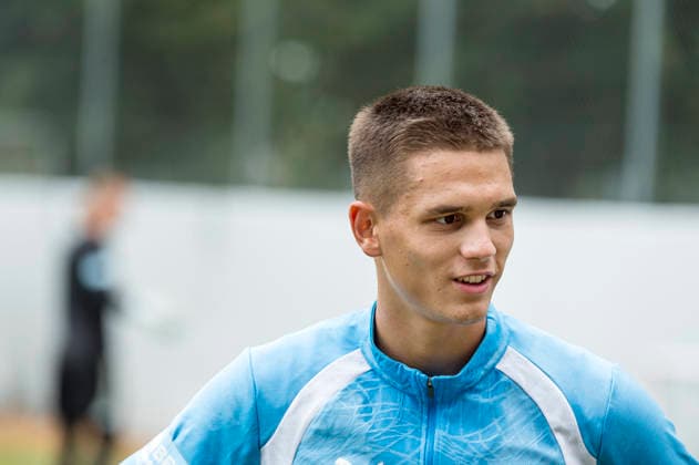 260724 Jovan Milosavljevic under en träning med Malmö FF den 24 juli 2026 i Malmö. *** 260724 Jovan Milosavljevic during a training session with Malmö FF on July 24, 2026, in Malmö  Copyright: CHRISTIANxÖRNBERG BB260724CO038