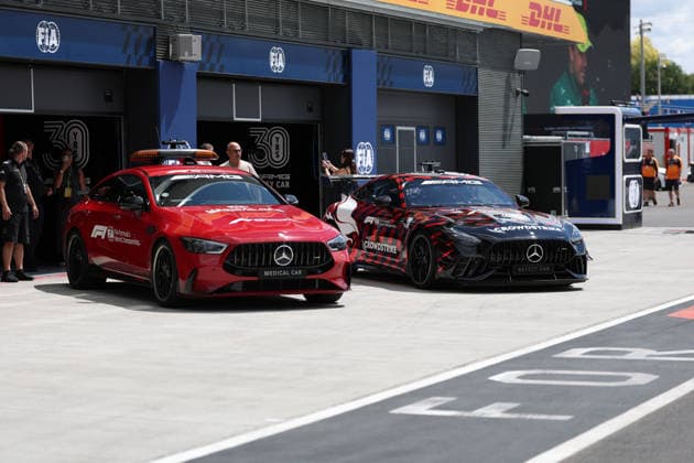 24.07.2026, Hungaroring, Budapest, FORMULA 1 AWS HUNGARIAN GRAND PRIX 2026 , im Bild Das neue AMG-Mercedes Safety Car. (Photo by Milan Klemenc Hasan Bratic DeFodi Images) - *** July 24, 2026, Hungaroring, Budapest, 2026 FORMULA 1 AWS HUNGARIAN GRAND PRIX; pictured: the new AMG Mercedes Safety Car. Photo by Milan Klemenc, Hasan Bratic, DeFodi Images