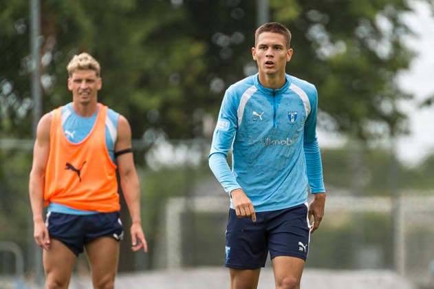 260724 Jovan Milosavljevic under en träning med Malmö FF den 24 juli 2026 i Malmö. *** 260724 Jovan Milosavljevic during a training session with Malmö FF on July 24, 2026, in Malmö  Copyright: CHRISTIANxÖRNBERG BB260724CO053