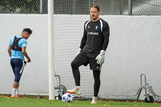 260724 Malvakt Johan Dahlin under en träning med Malmö FF den 24 juli 2026 i Malmö. *** July 24, 2026: Malmö FF goalkeeper Johan Dahlin during a practice session with Malmö FF on July 24, 2026, in Malmö  Copyright: CHRISTIANxÖRNBERG BB260724CO061