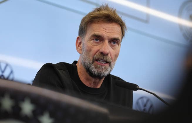 24.07.2026, Fussball DFB-Pressekonferenz, Vorstellung des neuen Bundestrainers Jürgen Klopp DFL DFB REGULATIONS PROHIBIT ANY USE OF PHOTOGRAPHS AS IMAGE SEQUENCES AND OR QUASI-VIDEO. xdcx *** July 24, 2026, DFB Soccer Press Conference, Introduction of the New National Team Coach Jürgen Klopp DFL DFB REGULATIONS PROHIBIT ANY USE OF PHOTOGRAPHS AS IMAGE SEQUENCES AND OR QUASI-VIDEO xdcx Copyright: HMBxMedia Claus