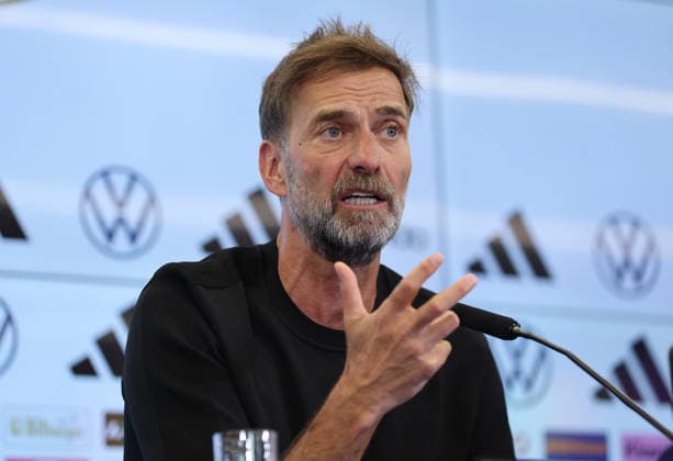 24.07.2026, Fussball DFB-Pressekonferenz, Vorstellung des neuen Bundestrainers Jürgen Klopp DFL DFB REGULATIONS PROHIBIT ANY USE OF PHOTOGRAPHS AS IMAGE SEQUENCES AND OR QUASI-VIDEO. xdcx *** July 24, 2026, DFB Soccer Press Conference, Introduction of the New National Team Coach Jürgen Klopp DFL DFB REGULATIONS PROHIBIT ANY USE OF PHOTOGRAPHS AS IMAGE SEQUENCES AND OR QUASI-VIDEO xdcx Copyright: HMBxMedia Claus