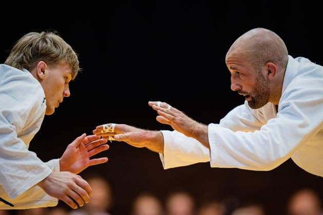 Die Finals 2026 - Ju-Jutsu, 24.07.2026 Steffen Korte (Team Nord - Rot) Louis Theodoridis (Team West - Blau) Vorrunde; Die Finals 2026 - Ju-Jutsu am 24.07.2026 in der Swiss Life Hall, Hannover *** The 2026 Ju-Jutsu Finals, July 24, 2026: Steffen Korte (Team North, Red) vs. Louis Theodoridis (Team West, Blue) – Preliminary Round of The 2026 Ju-Jutsu Finals on July 24, 2026, at the Swiss Life Hall in Hanover Copyright: xBEAUTIFULxSPORTS Tonhäuserx