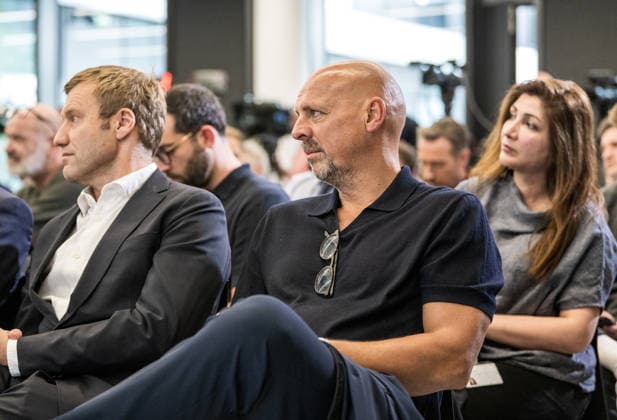 24.07.2026, xfux, Fussball DFB Deutsche Fussball Nationalmannschaft - Pressekonferenz zur Vorstellung von Juergen Jürgen Klopp als Trainer Bundestrainer, v.l. Dr. Holger Blask (Generalsekräter, Deutsche Fussball Bund), Marc Kosicke Frankfurt am Main *** July 24, 2026, xfux, Soccer: DFB German National Soccer Team press conference to introduce Jürgen Klopp as head coach; from left: Dr. Holger Blask, Secretary General, German Soccer Association; Marc Kosicke, Frankfurt am Main