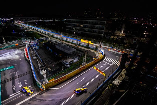 2026 FORMULA E TOKYO ePRIX 22 MALONEY Zane (bar), Lola Yamaha ABT Formula E Team, Lola T002, action during the Tokyo ePrix, 14th and 15th round of the 2025-26 ABB FIA Formula E World Championship, WM, Weltmeisterschaft on the Tokyo Street Circuit from July 24 to 26, 2026 in Tokyo, Japan - TokyoJapan  Copyright: xBastienxRouxx