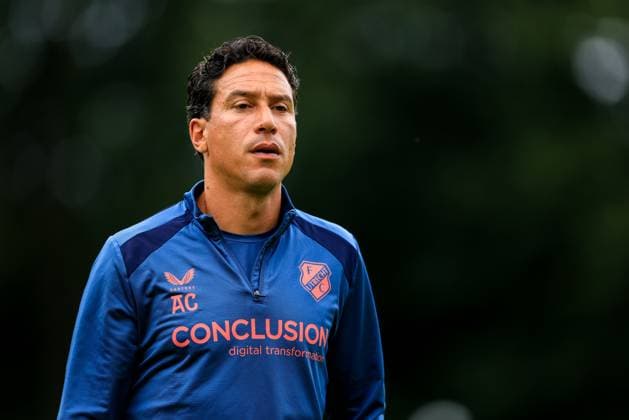 EPE , 24-07-2026 , Sportpark Ericaweg , season 2026 2027 , Dutch pre-season football , friendly match between SC Cambuur and FC Utrecht , picture shows FC Utrecht head coach Anthony Correia Cambuur - Utrecht  x205178082x Copyright:
