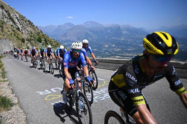 Tour de France 2026 Stage 19 ALPE D HUEZ, FRANCE - JULY 24 : Philipsen Jasper (BEL) of Alpecin - Premier Tech during stage 19 of the 113rd edition of Tour de France an UCI World Tour 2.UWT cycling road race stage for Men Elite of 128 km with start in Gap and finish in Alpe d Huez on July 24, 2026 in Alpe d Huez, France, 24 07 2026 ( Motordriver Kurt Vandenborre - Alpe d Huez France  Copyright: xGvgx