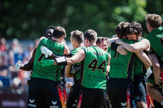 Die Finals 2026 - Flag Football, 24.07.2026 Die Munich Spatzen sind deutscher Meister; Die Finals 2026 - Flag Football, Finale am 24.07.2026 im Erika-Fisch-Stadion, Hannover *** The 2026 Flag Football Finals, July 24, 2026: The Munich Spatzen are German champions. The 2026 Flag Football Finals, Final on July 24, 2026, at Erika Fisch Stadium, Hanover Copyright: xBEAUTIFULxSPORTS Tonhäuserx