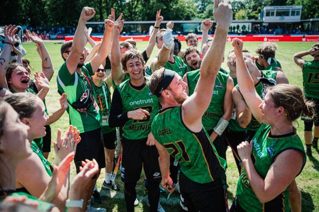 Die Finals 2026 - Flag Football, 24.07.2026 Die Munich Spatzen sind deutscher Meister; Die Finals 2026 - Flag Football, Finale am 24.07.2026 im Erika-Fisch-Stadion, Hannover *** The 2026 Flag Football Finals, July 24, 2026: The Munich Spatzen are German champions. The 2026 Flag Football Finals, Final on July 24, 2026, at Erika Fisch Stadium, Hanover Copyright: xBEAUTIFULxSPORTS Tonhäuserx