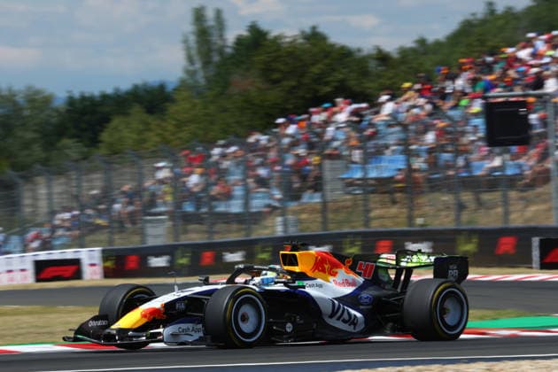 F1 Hungarian Gran Prix Arvid Lindblad of Visa Cash App Racing Bulls F1 Team on track during free practice 1 ahead of the F1 Grand Prix of Hungary at Hungaroring on July 24, 2026 in Mogyorod, Hungary. Mogyorod Hungaroring Hungary Copyright: xMarcoxCanonierox