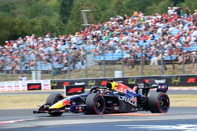 F1 Hungarian Gran Prix Max Verstappen of Oracle Red Bull Racing on track during free practice 1 ahead of the F1 Grand Prix of Hungary at Hungaroring on July 24, 2026 in Mogyorod, Hungary. Mogyorod Hungaroring Hungary Copyright: xMarcoxCanonierox
