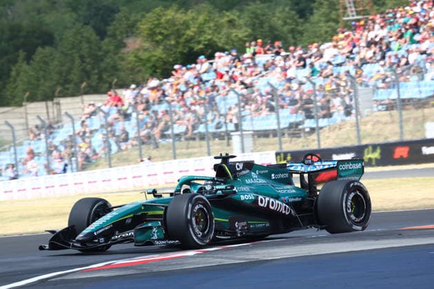 F1 Hungarian Gran Prix Lance Stroll of Aston Martin Aramco Honda on track during free practice 1 ahead of the F1 Grand Prix of Hungary at Hungaroring on July 24, 2026 in Mogyorod, Hungary. Mogyorod Hungaroring Hungary Copyright: xMarcoxCanonierox
