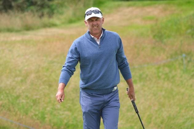 UK: The ISPS HANDA Senior Open Championship at King‚Äôs Course, Gleneagles, Scotland on 24 July 2026: Pictured: Cameron Percy (AUS) on the 1st green during the second round of the ISPS Handa Senior Open Championship 2026 Gleneagles King‚Äôs Course Scotland Scotland Copyright: xAlexxToddx